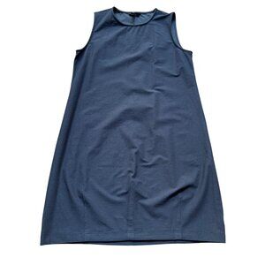 Eileen Fisher Size S Black Minimalist Sleeveless Tank Shift Mini Dress